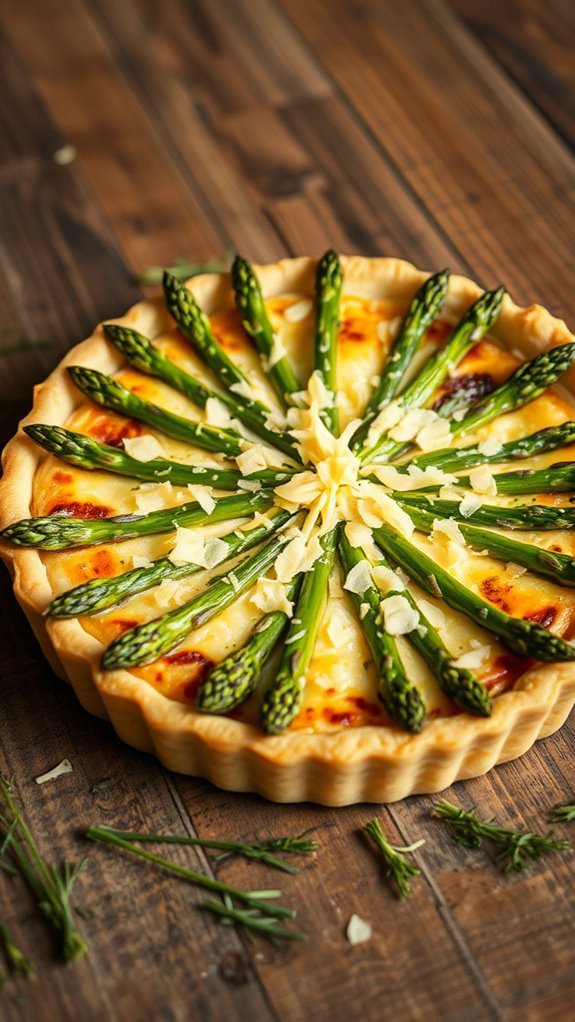 asparagus parmesan quiche recipe