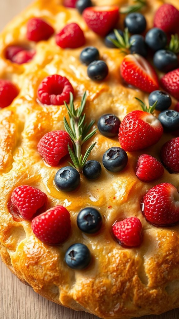 berry topped italian bread