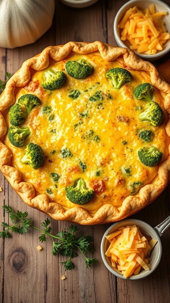 broccoli cheddar quiche recipe