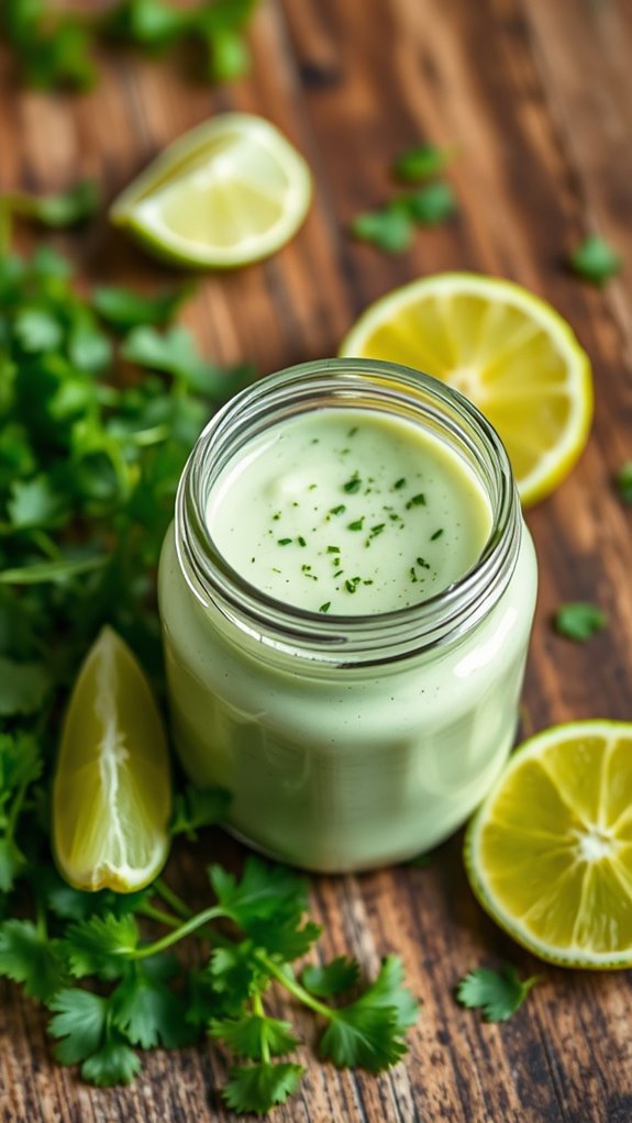 cilantro lime salad dressing