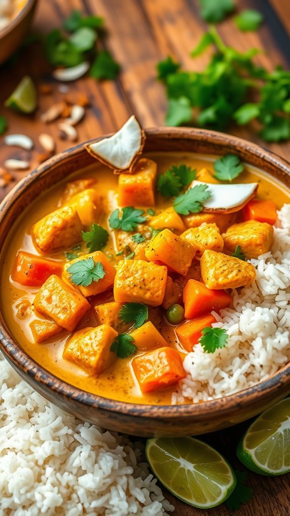 coconut curry chicken stew
