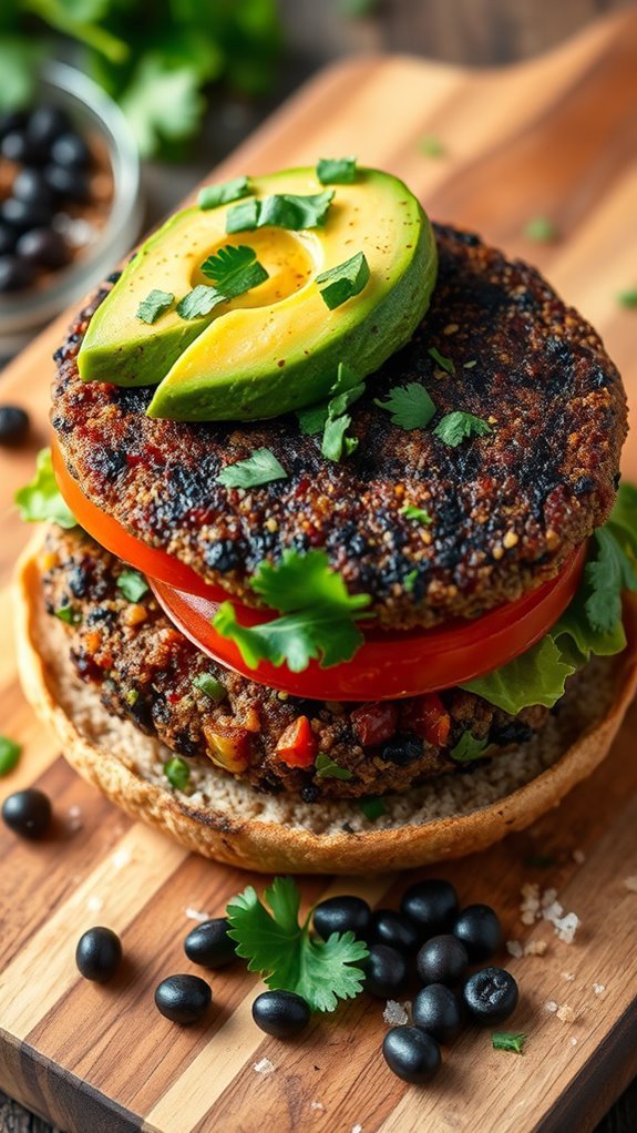 healthy black bean burger