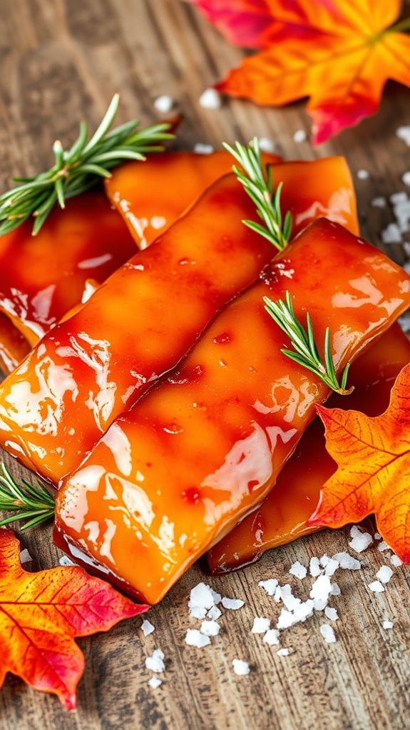 maple glazed salmon jerky