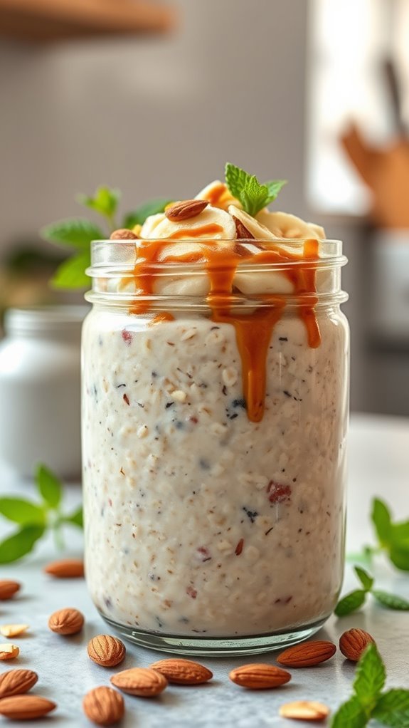 nutritious almond butter oats