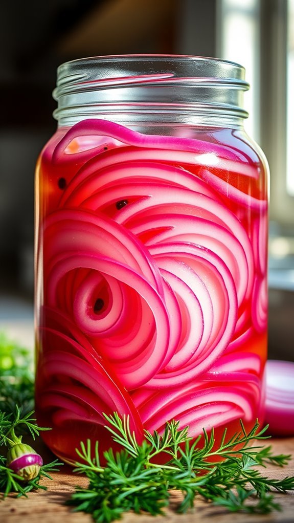 pickled onions with vinegar
