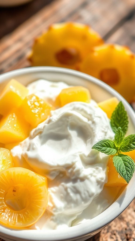 pineapple infused cottage cheese