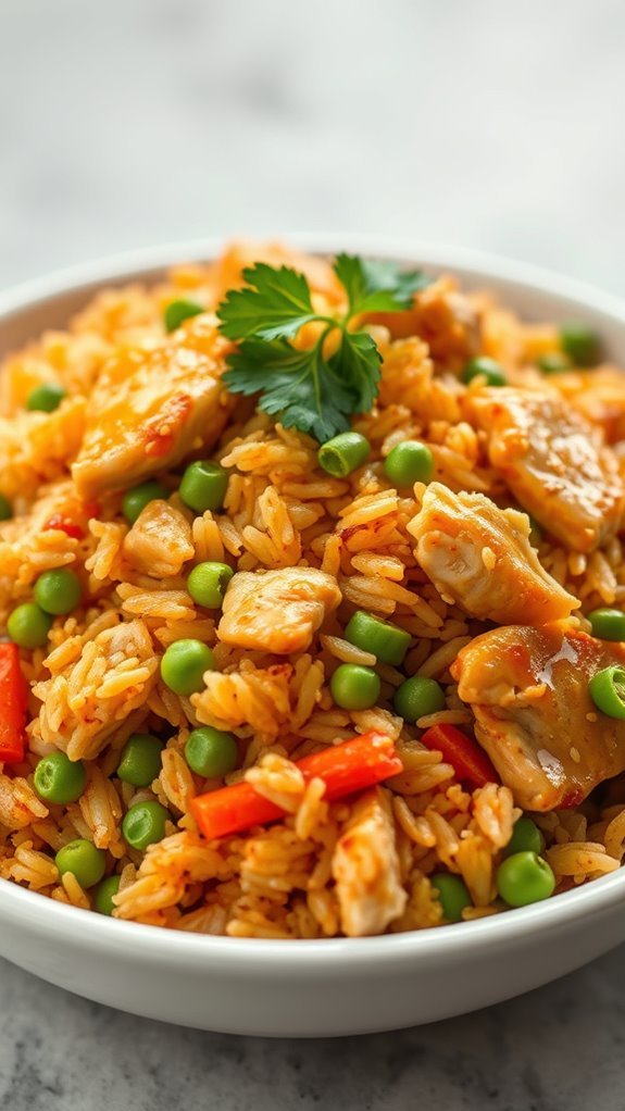 savory chicken rice dish