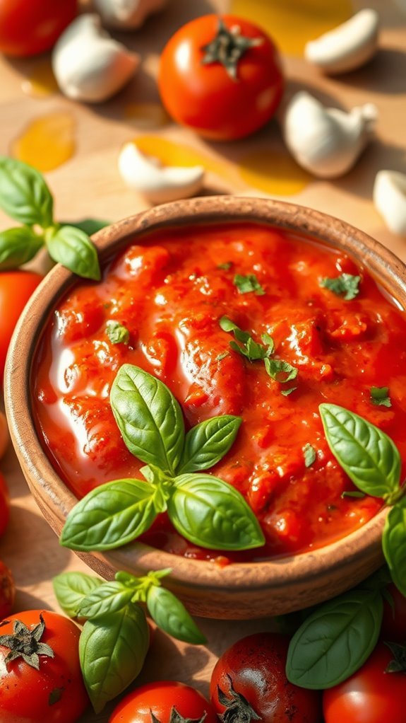 savory roasted tomato sauce