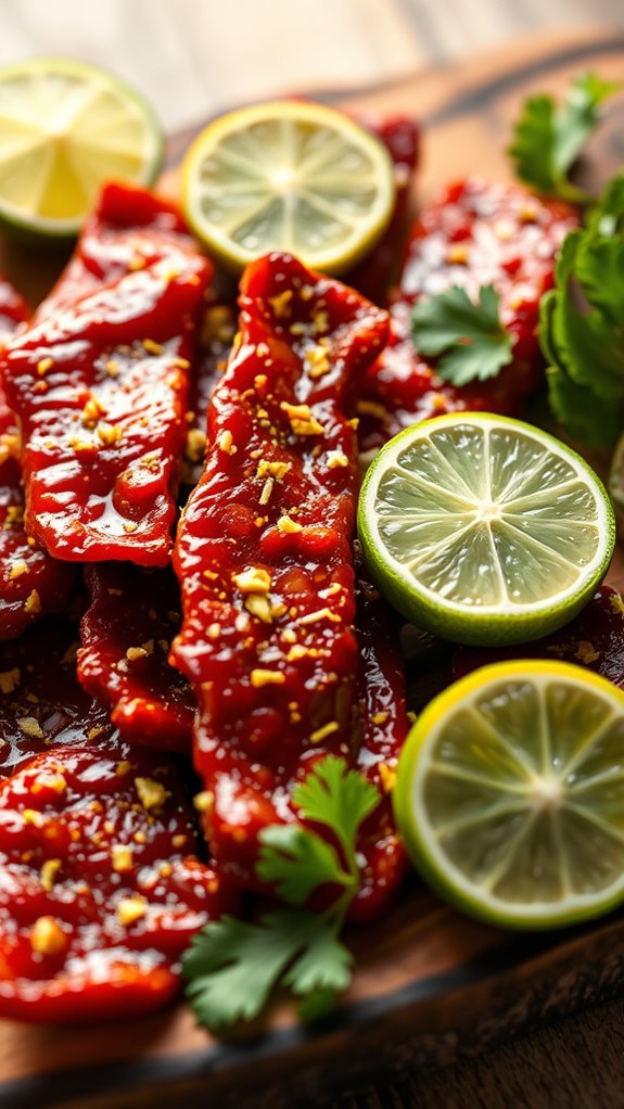 spicy lime flavored beef jerky