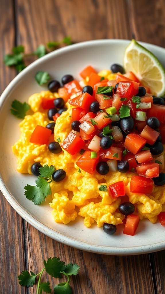 spicy scrambled eggs dish