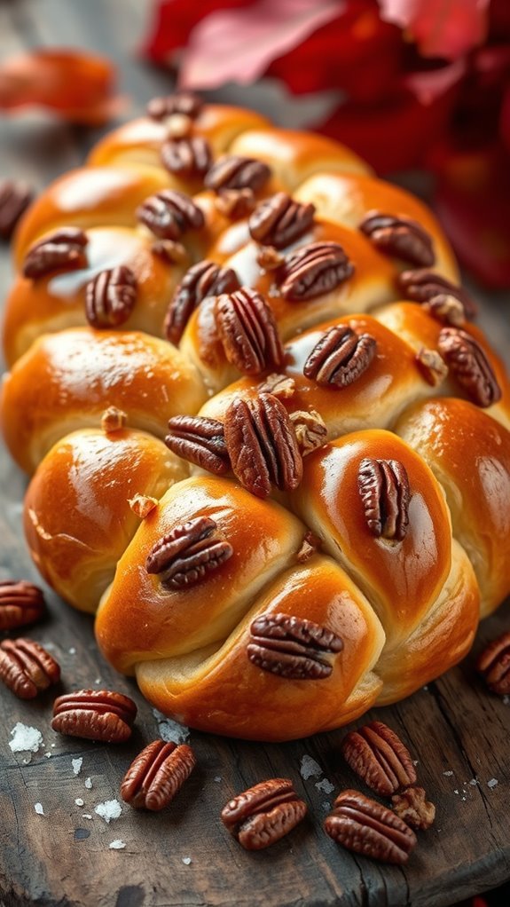 sweet nutty braided bread
