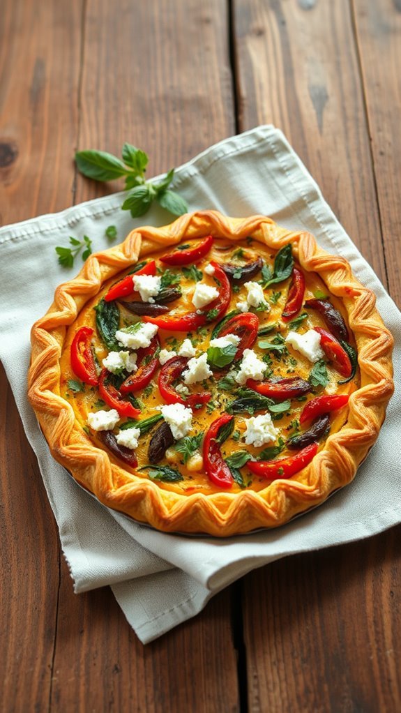 vegetable filled savory pastry